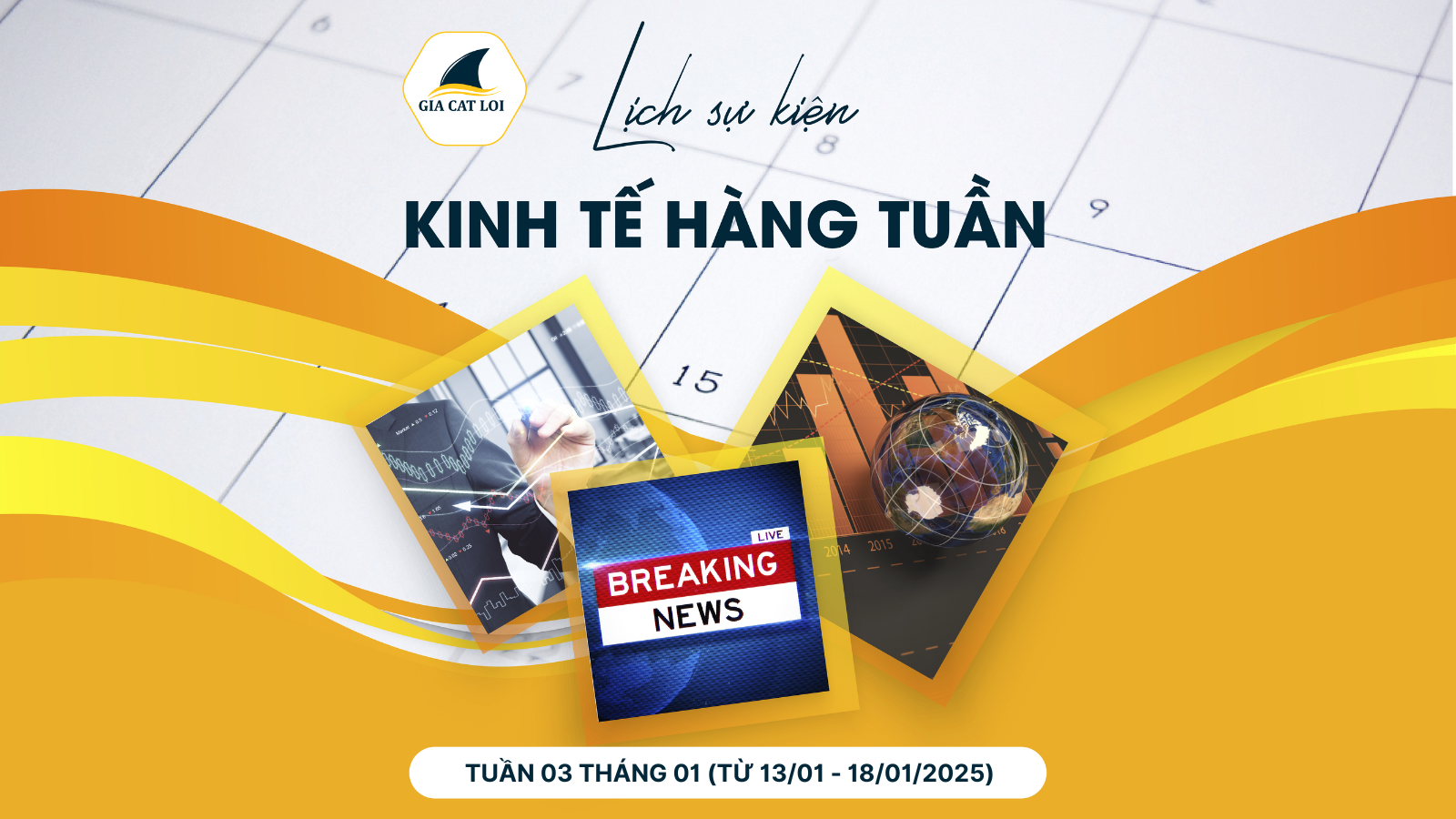 [Infographics] Lịch Tin Tức & Các Báo Cáo Quan Trọng Trong Tuần 03 Tháng 01/2025