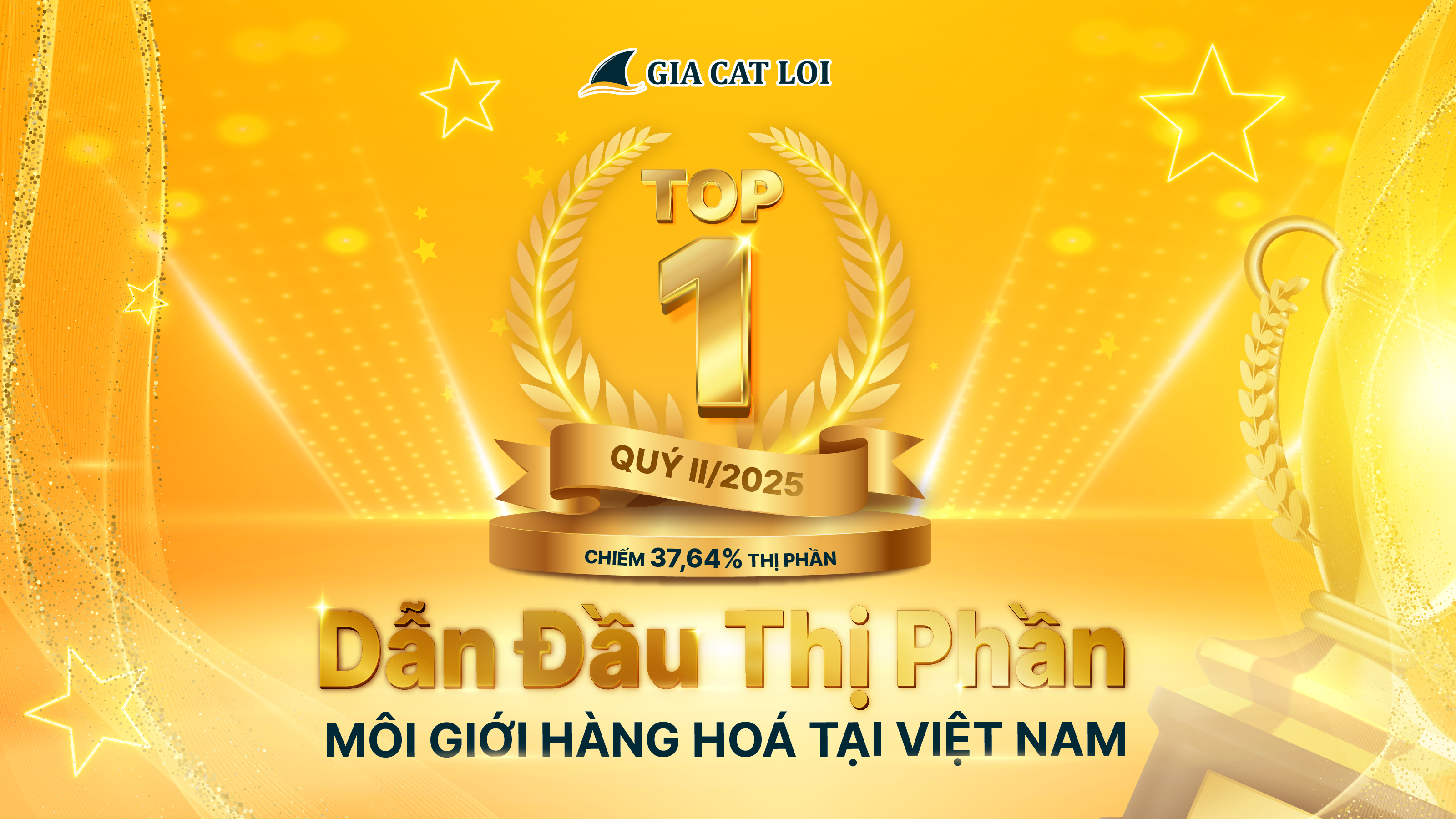 GIA CÁT LỢI DẪN ĐẦU THỊ PHẦN MÔI GIỚI HÀNG HÓA QUÝ II NĂM 2025