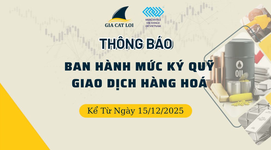 Thông Báo Ban Hành Mức Ký Quỹ Giao Dịch Hàng Hóa Ngày 15/12/2025