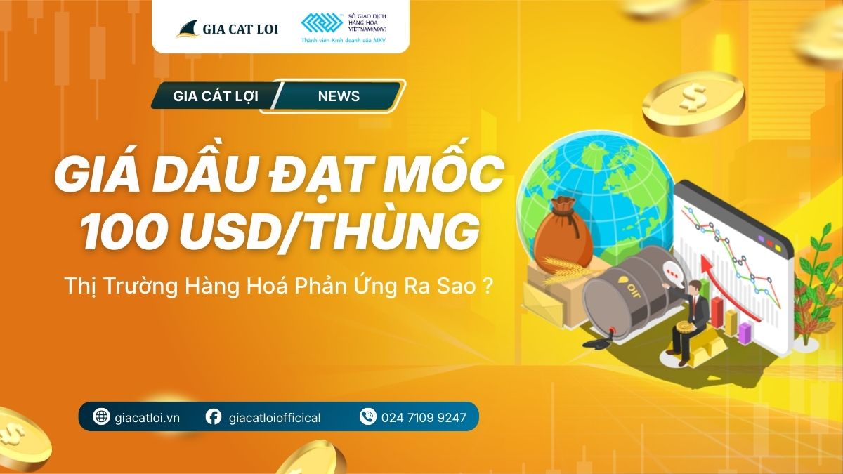 Dầu Tăng Mạnh Vượt Mức 100 USD/Thùng – Thị Trường Hàng Hoá Phản Ứng Ra Sao ?