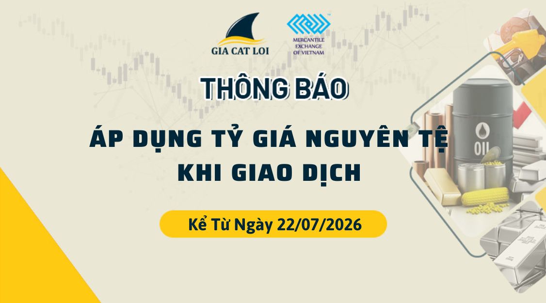 Thông Báo Áp Dụng Tỷ Giá Nguyên Tệ Kể Từ Ngày 22/07/2026